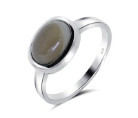 Green Agate Silver Rings NSR-2231